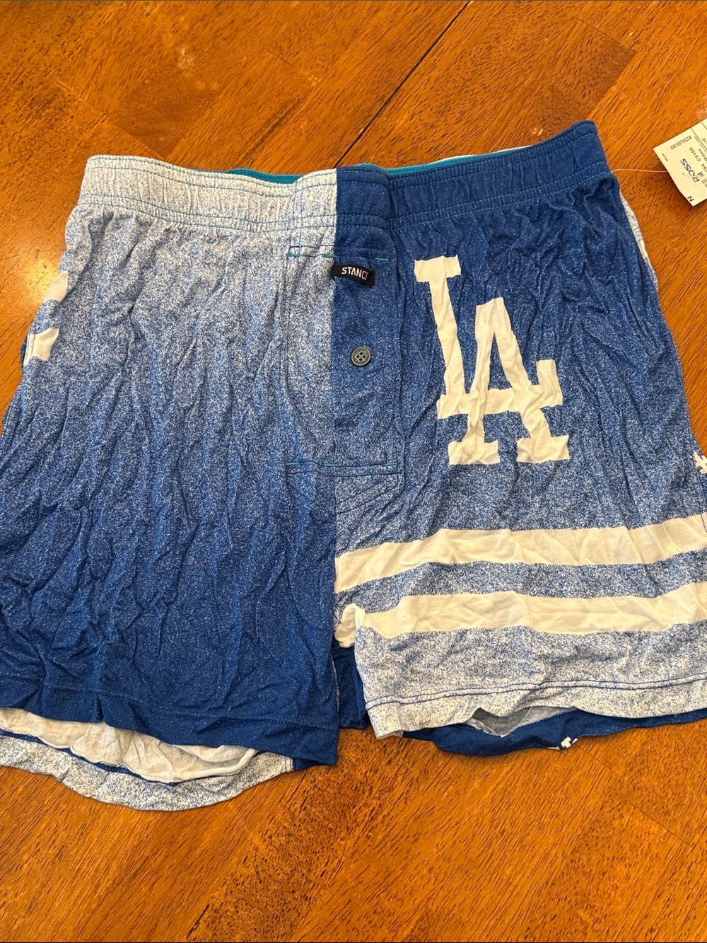 Stance Blue Ombre LA Logo Men's Athletic Shorts